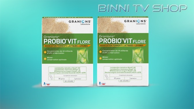 GRANIONS Probio'vit Flora - 2 Boxes x 30 Capsules per Box